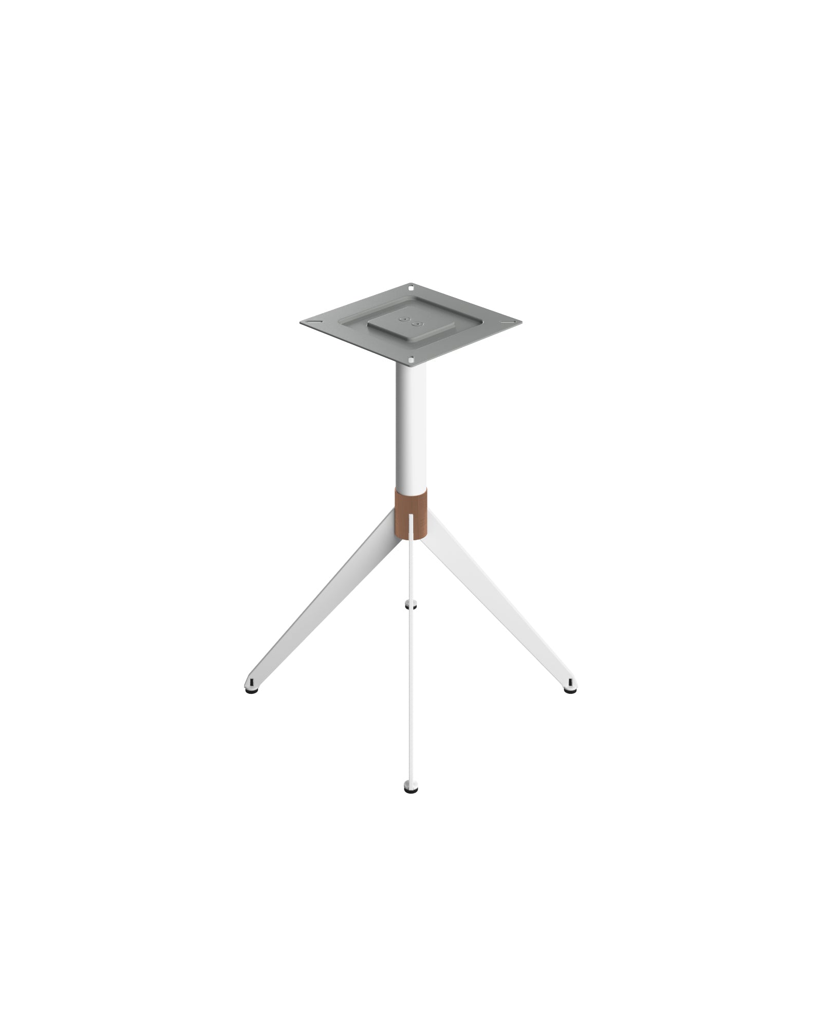 Easylux 4ri Basamento Bianco H.73 Per Interno C/collare Rame Satinato