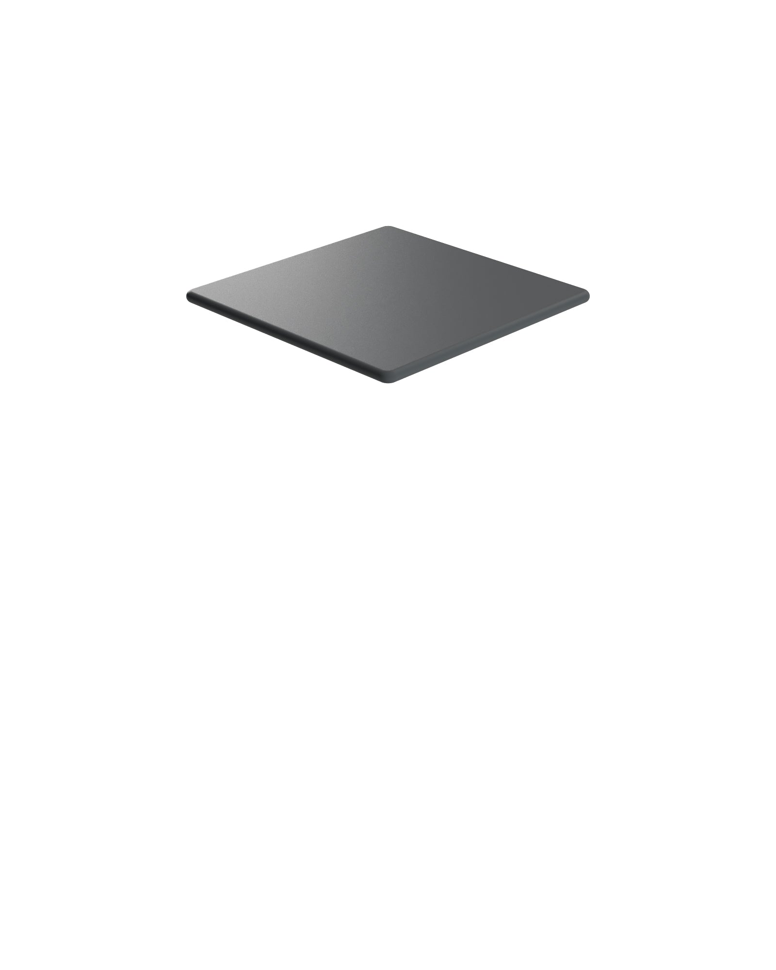 Piano Ferro Cm.60x60 Antracite C/mdf Nero Per Piastra Cm.31x31
