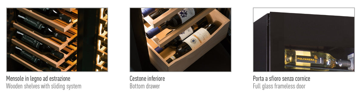 Frigo vini ventilato DW 170 1T