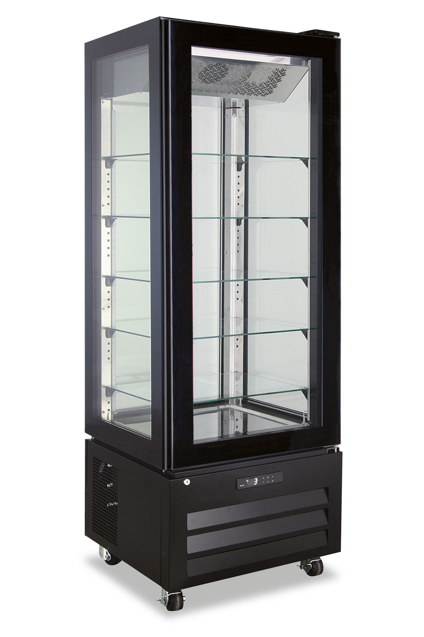 Frigo pasticceria quattro lati vetro no frost positivo VICTORIA 65 NFP BLACK