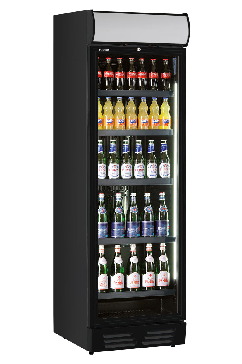 Frigo vetrina bibite statica con agitatore EKG 390 C BLK