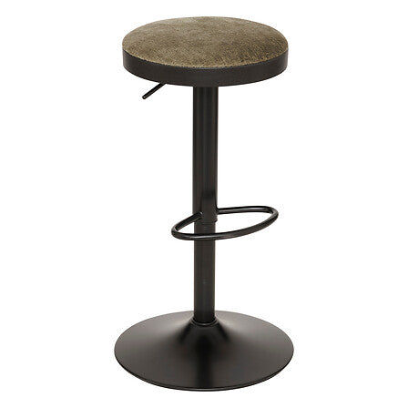 Sgabello Bar 207390b Ilsa Nero/kaki Cm.76h