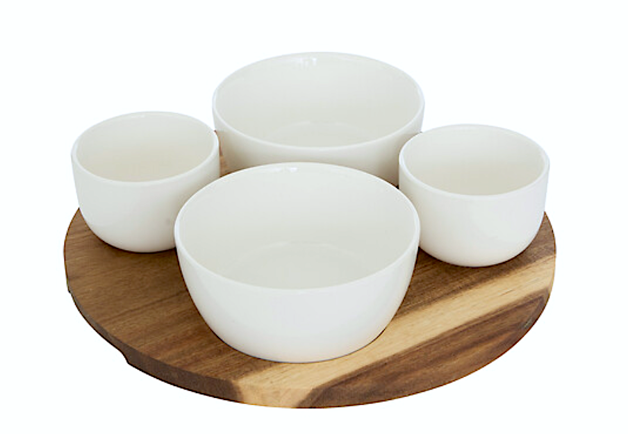 Elegance Set Aperitivo 4 Ciotole Con Supporto 207291