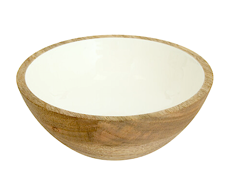 Inaya Ciotola Cm.19x7h Mango Bianco 212206b