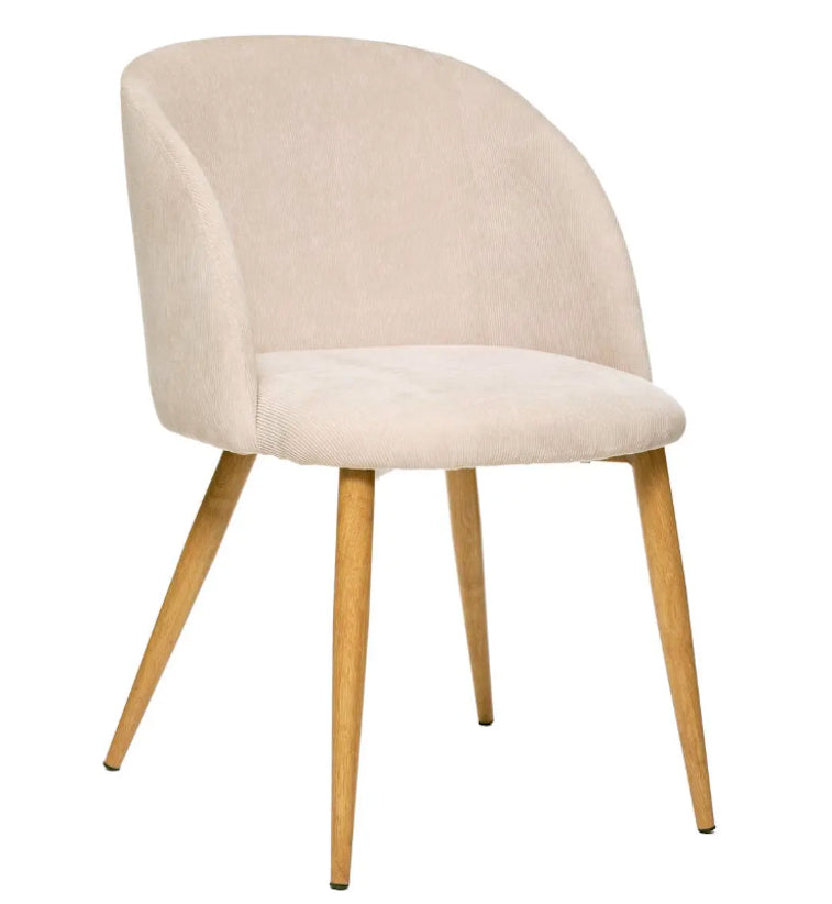 Poltrona Velluto Beige 184913a
