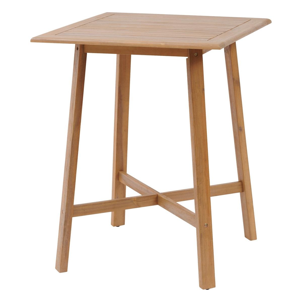Tiwi Tavolo Alto Cm.80x80x102h Acacia