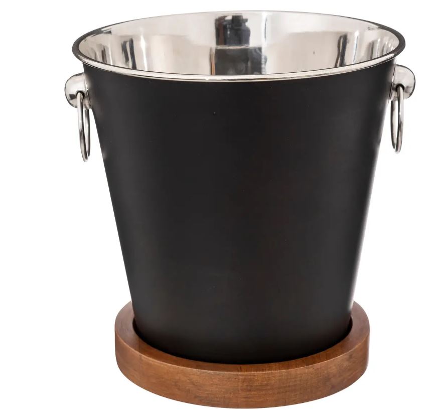 Spumantiera Acciaio C/base Legno 194904
