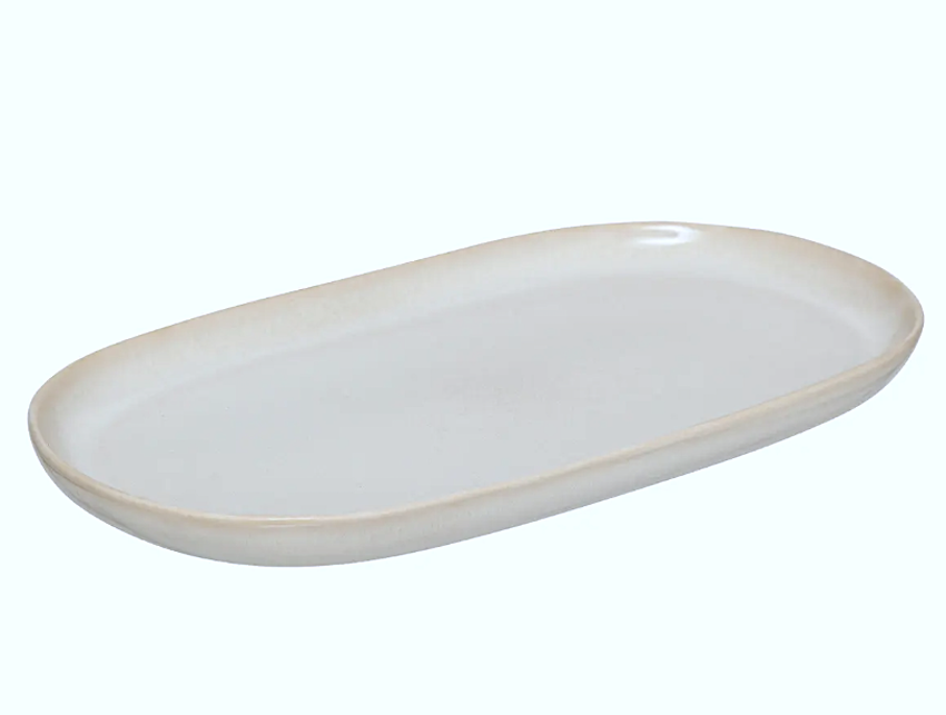 Terre Piatto Ovale Cm.30x18 Beige 202121d