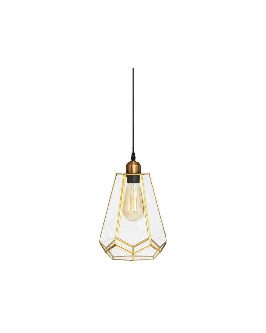 Uli Lampadario Cm.18x30 Vetro Dorato 173263