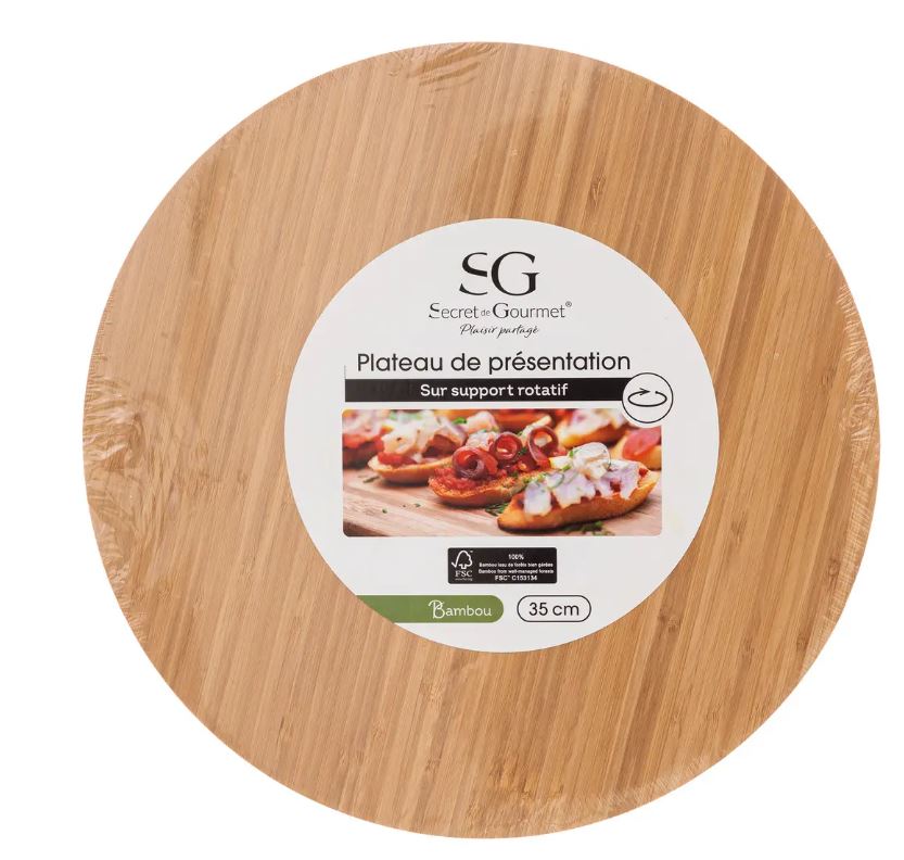 Vassoio Girevole Bamboo D.35cm 540724266