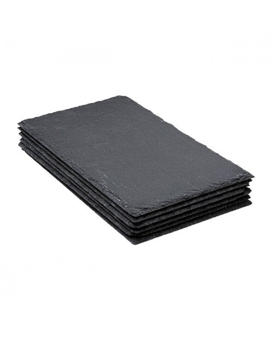 Set 6 Piatti Ardesia Cm.18x30