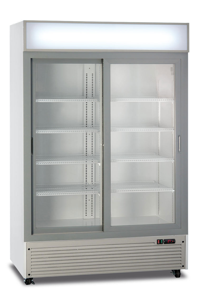 Frigo bibite doppia porta scorrevole ventilato CL 1300 V2GC SL WHITE