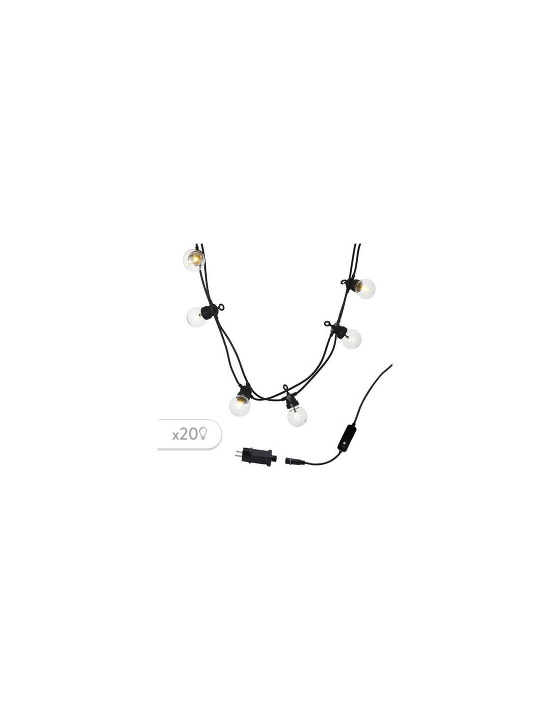 Party Clear Ghirlanda 20 Lampadine Led Cm.870