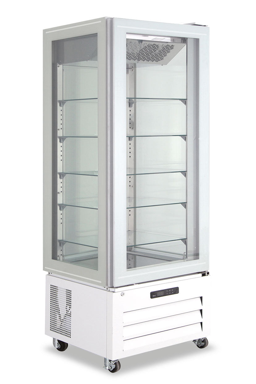 Frigo pasticceria quattro lati vetro no frost negativo VICTORIA 65 NFN WHITE