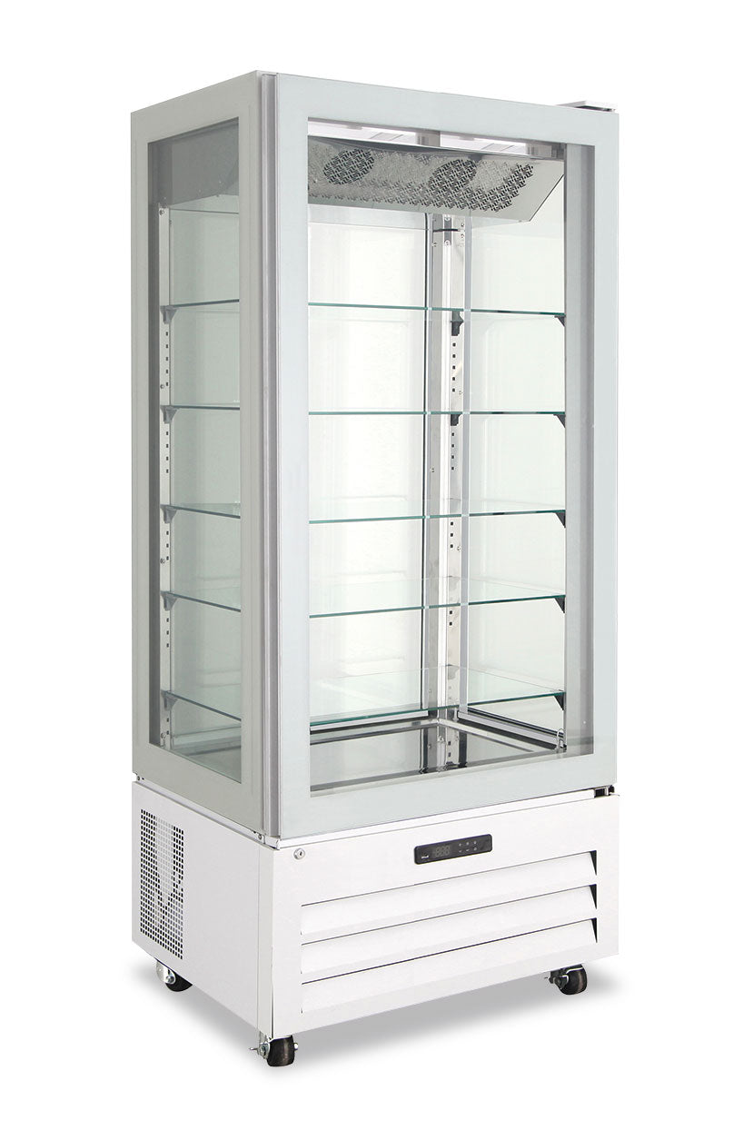 Frigo pasticceria quattro lati vetro no frost positivo VICTORIA 85 NFP WHITE