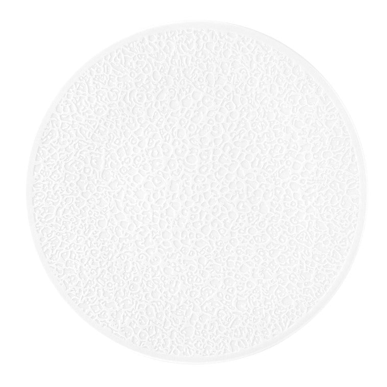 Nori Rilievo Piatto Piano Cm.33 Bianco