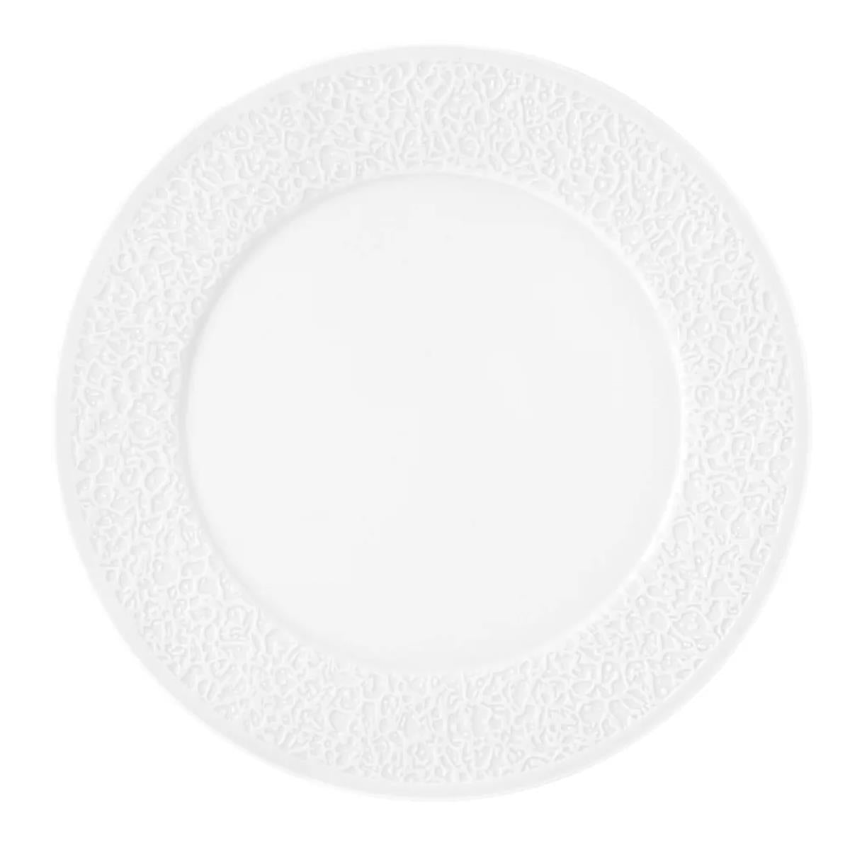 Nori Rilievo Piatto Piano Stretto Cm.33 Bianco