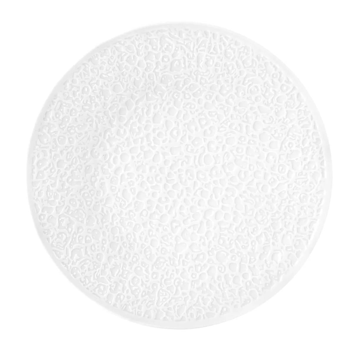 Nori Rilievo Piatto Piano Cm.28 Bianco