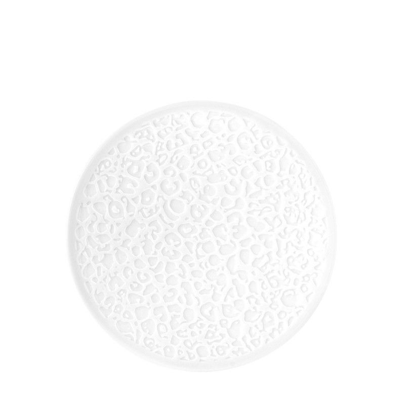 Nori Rilievo Piatto Piano Cm.16,5 Bianco