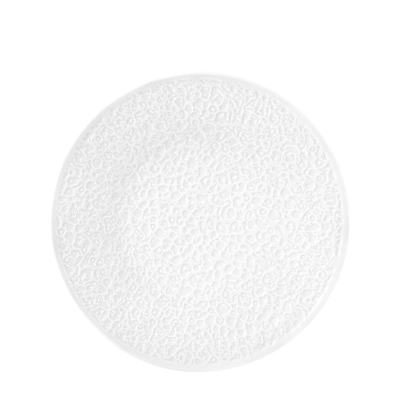 Nori Rilievo Piatto Piano Cm.21 Bianco
