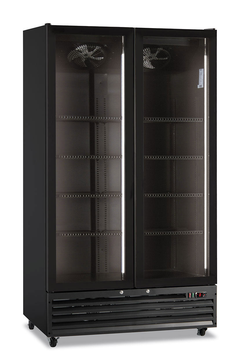 Frigo bibite doppia porta ventilato ICOOL 110 BLACK