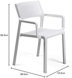 TRILL ARMCHAIR POLTRONA 58,5X53,5X82,5H GRIGIO