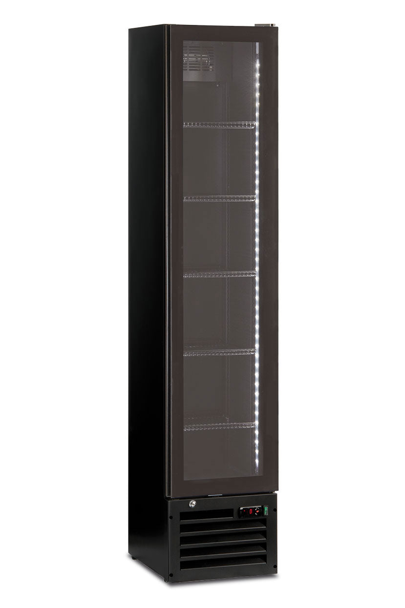 Frigo vetrina bibite statica con agitatore THIN COOLER BLACK