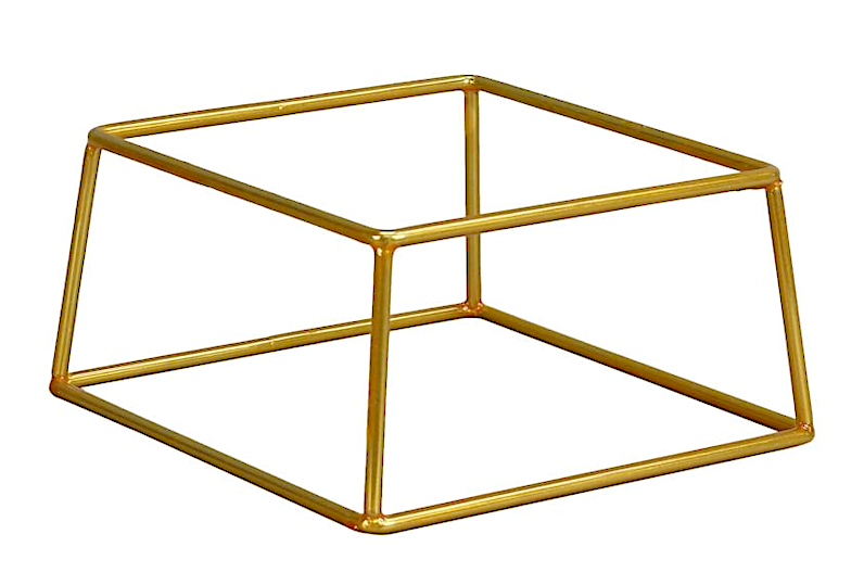 Ladder Display Stand Antiscivolo Cm.20x18x10h Oro Rivestito Pvc