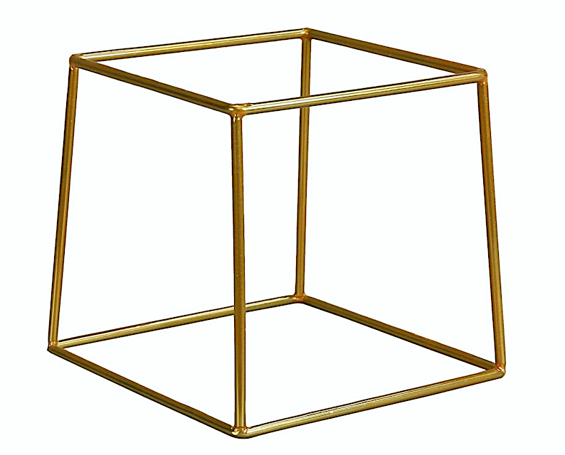 Ladder Display Stand Antiscivolo Cm.20x18x18h Oro Rivestito Pvc