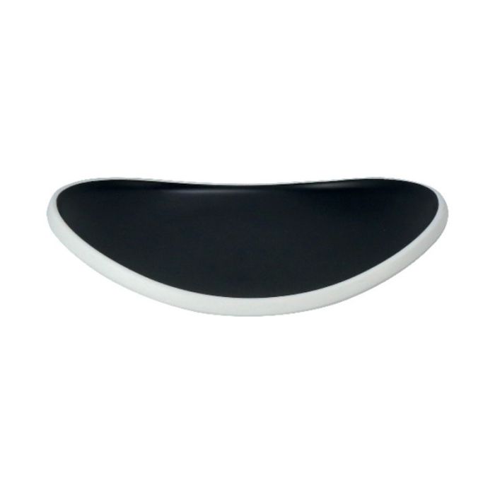 Taiji Vassoio Curvo Ovale Cm.22,9x17,1 Avorio/nero