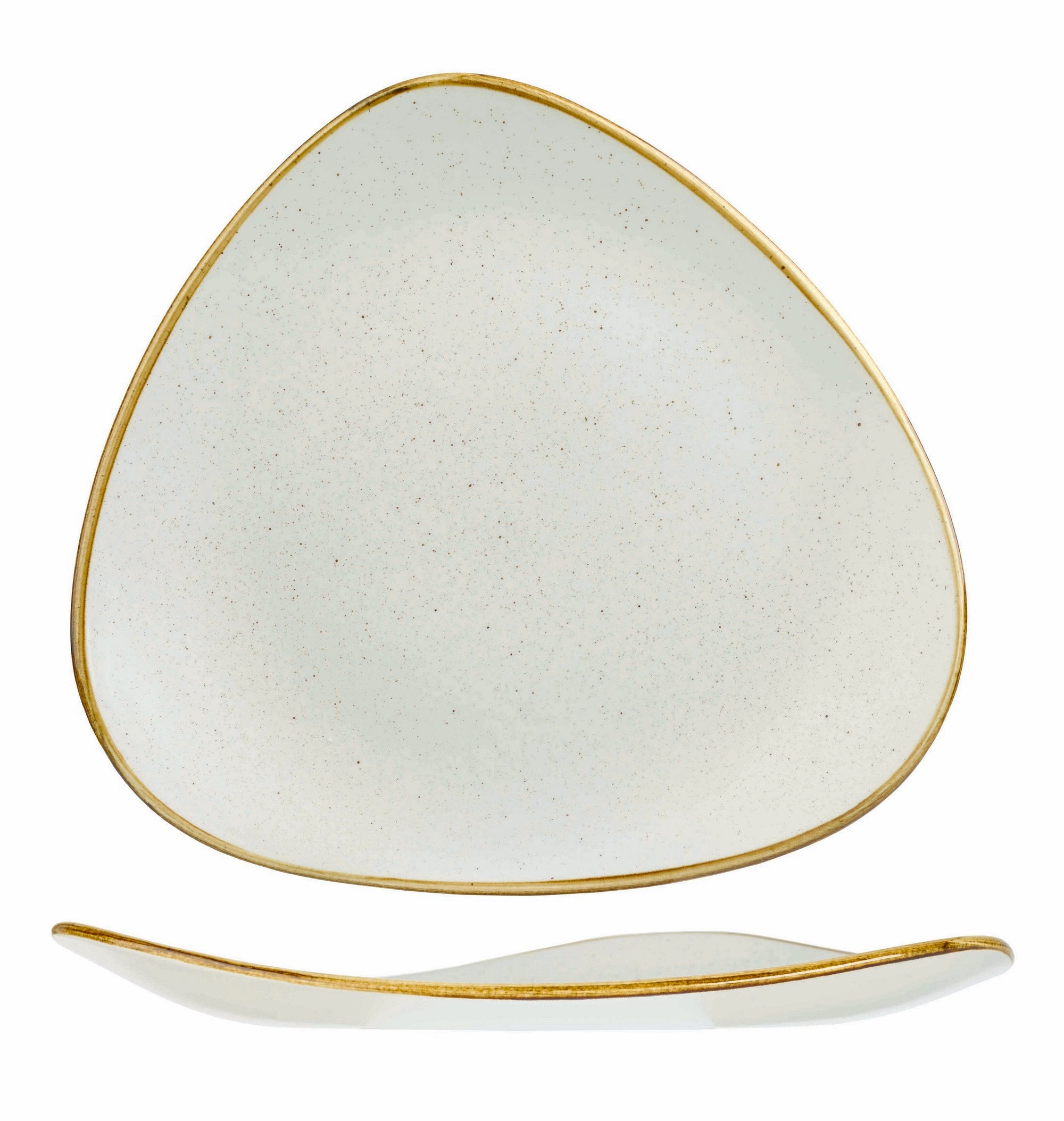Piatto Piano Triangolare Bianco 23 Cm Churchill