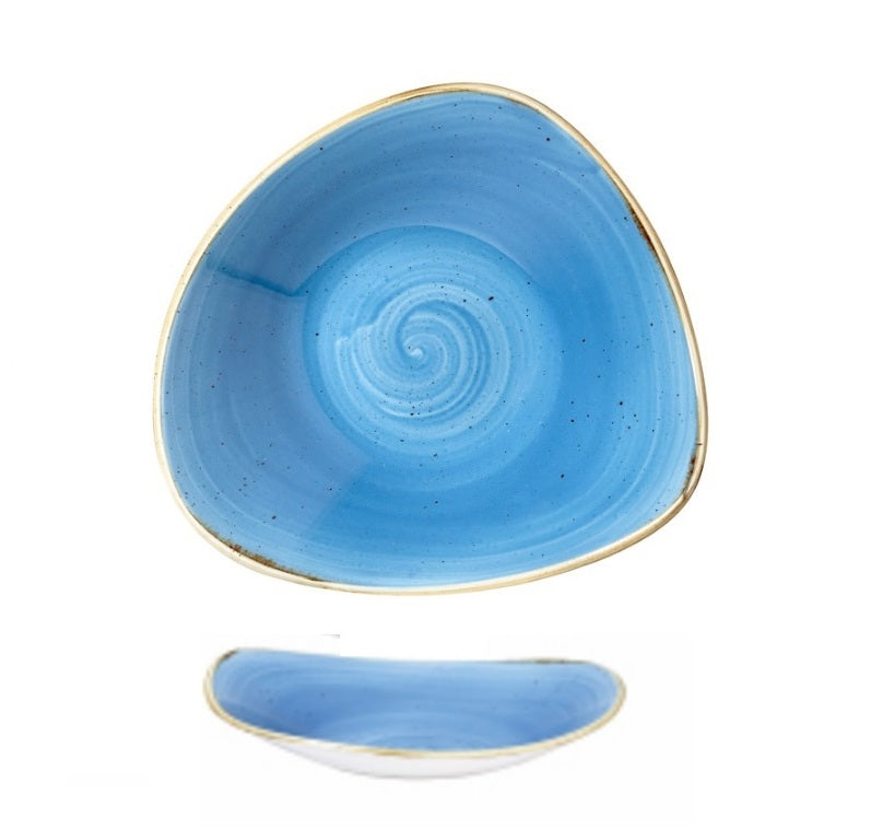Ciotola Triangolare Blu 18,5 Cm Churchill