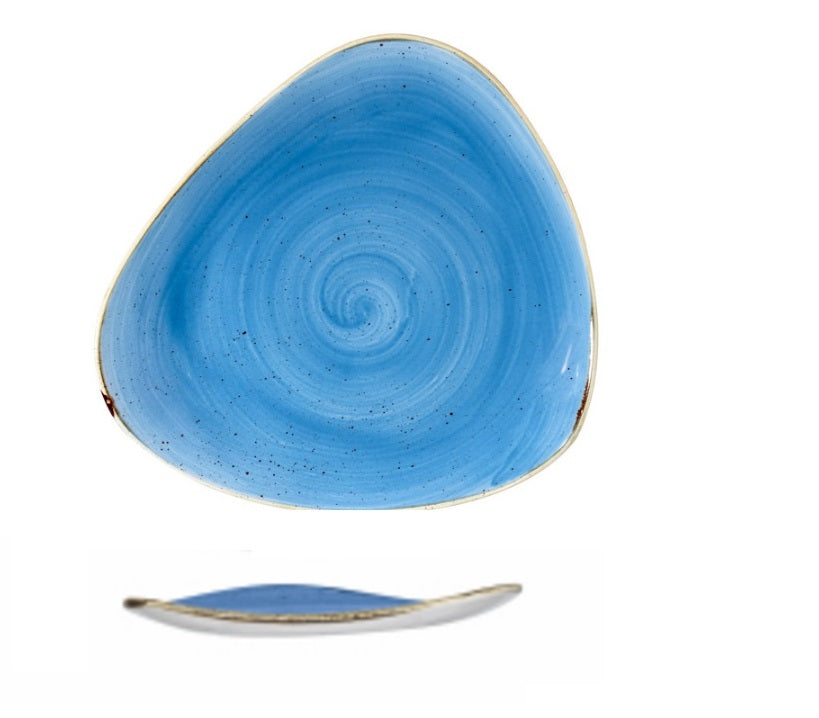 Piatto Piano Triangolare Blu 23 Cm Churchill