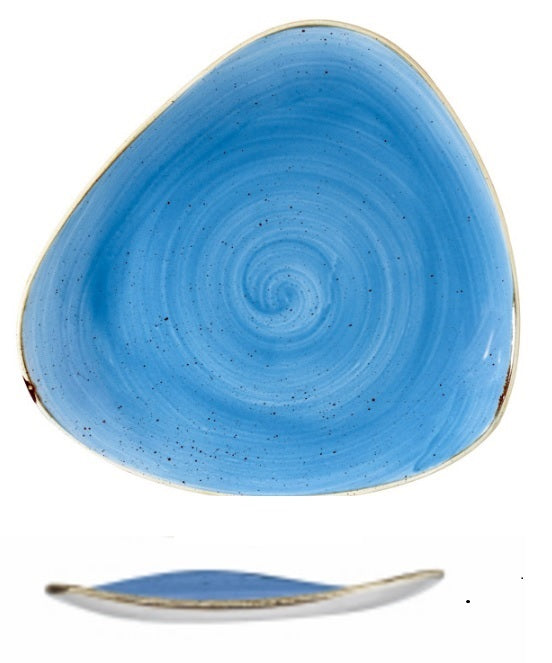 Piatto Piano Triangolare Blu 31 Cm Churchill
