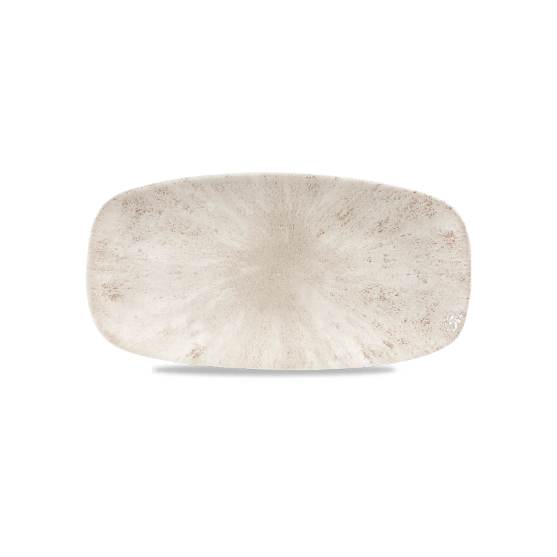 Stone Agate Grigio Piatto Rettangolare Cm.30x15