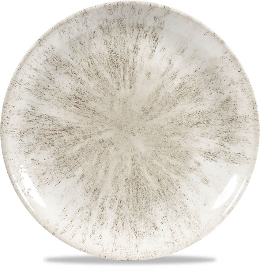 Stone Agate Grigio Piatto Piano Tondo Cm.28