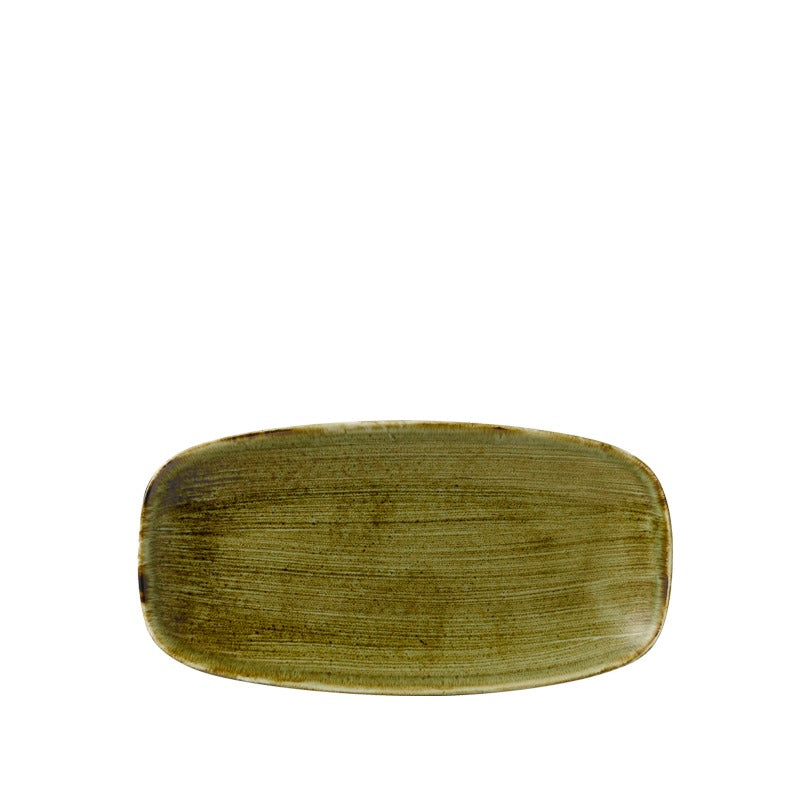 Stonecast Plume Olive Piatto Rettangolare Cm.29,8x15,3
