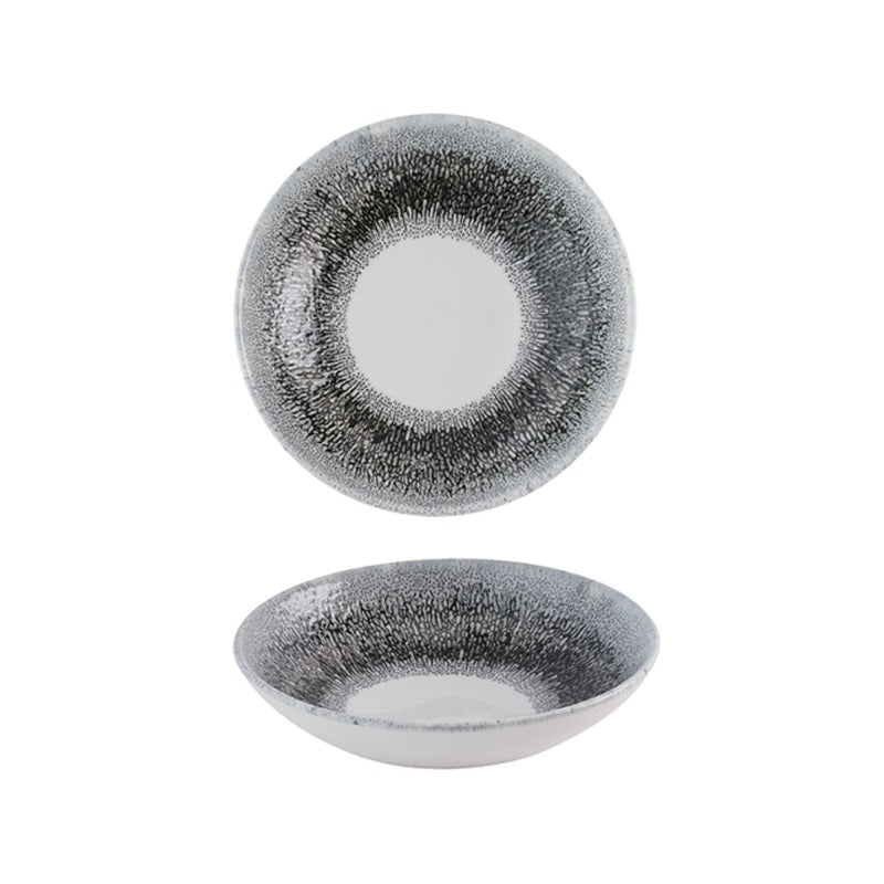 Fusion Quartz Black Piatto Fondo Cm.24,8