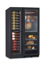 Frigo vini ventilato doppia zona di temperatura + Armadio per conservazione di salumi e formaggi NORCIA 290 4T