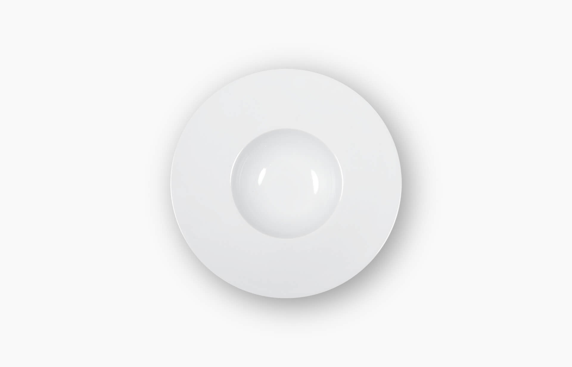 Piatto Fondo Gourmet Bianco 18 Cm Saturno Costaverde