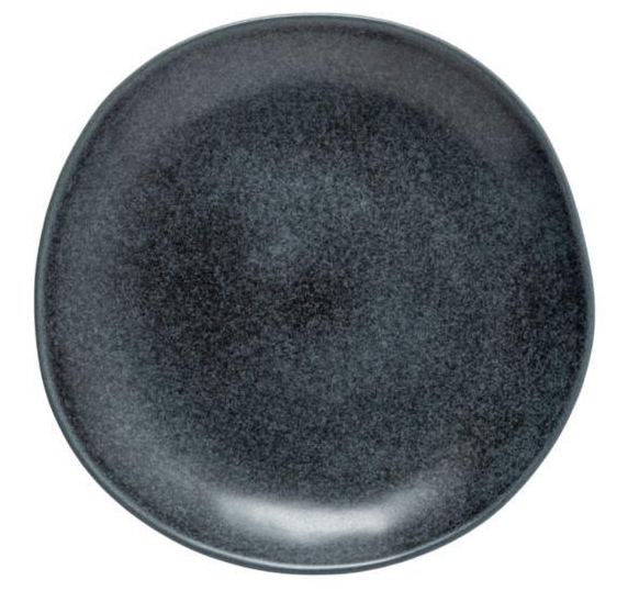 Livia Piatto Dessert Cm.22 Nero Opaco