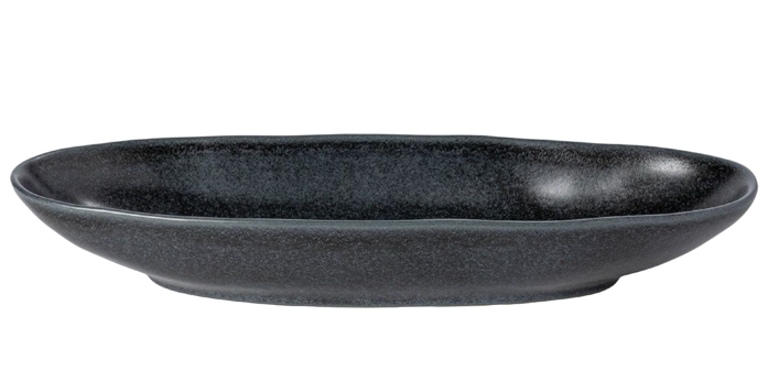 Livia Piatto Ovale Cm.33 Nero Opaco