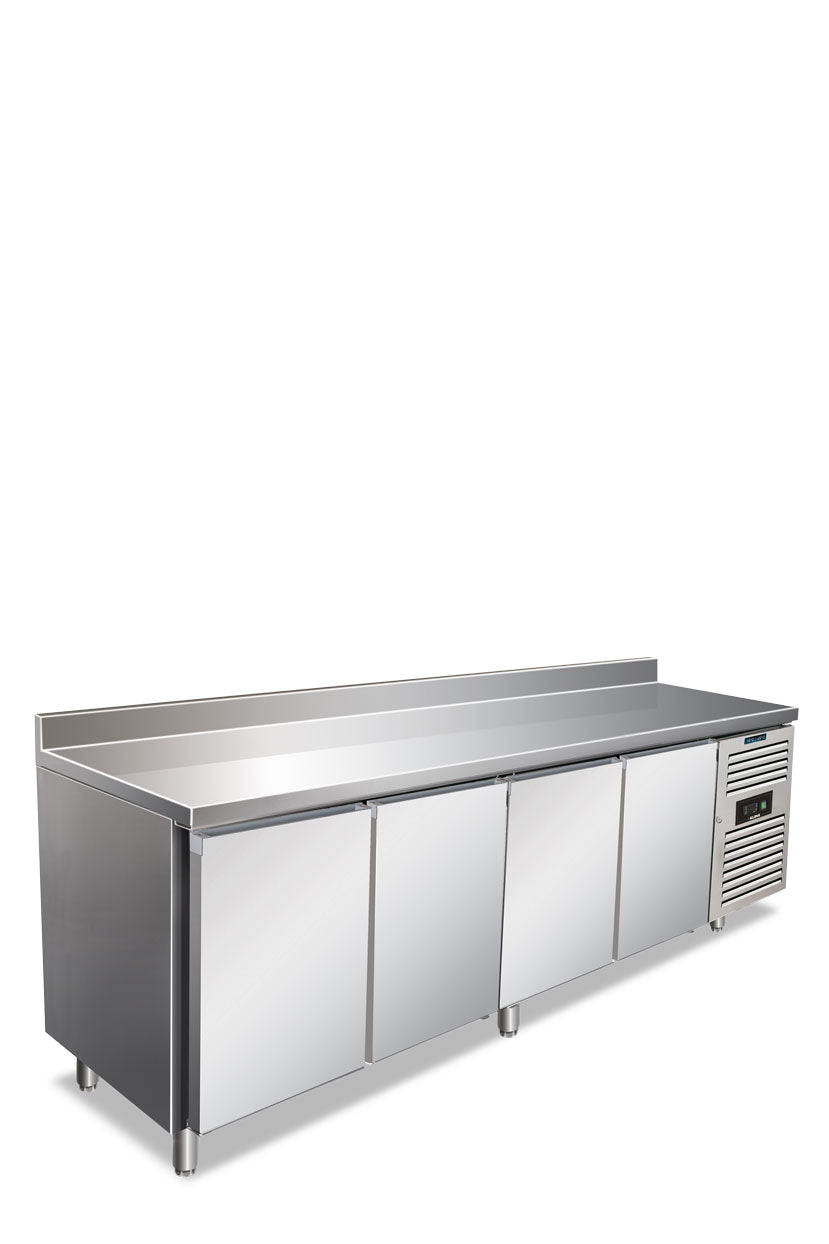 Tavolo refrigerato quattro ante con alzatina, ventilato, bassa temperatura CXF 4200 BT CON ALZATINA
