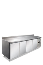 Tavolo refrigerato quattro ante con alzatina, ventilato, bassa temperatura CXF 4200 BT CON ALZATINA