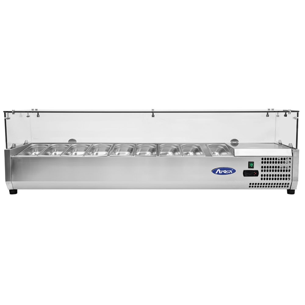 Vetrina Refrigerata Portacondimenti Atosa ESL3890-GR - Dim.2000x38 cm - 9 × GN1/3