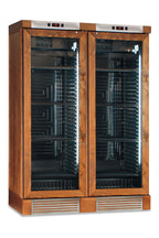 Frigo vini statico con ventola on/off rivestito in frassino tinto noce medio CLW 820 L NOCE MEDIO