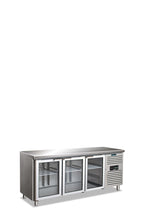 Tavolo refrigerato tre ante, porte vetro ventilato, temperatura normale CXF 3100 TNG