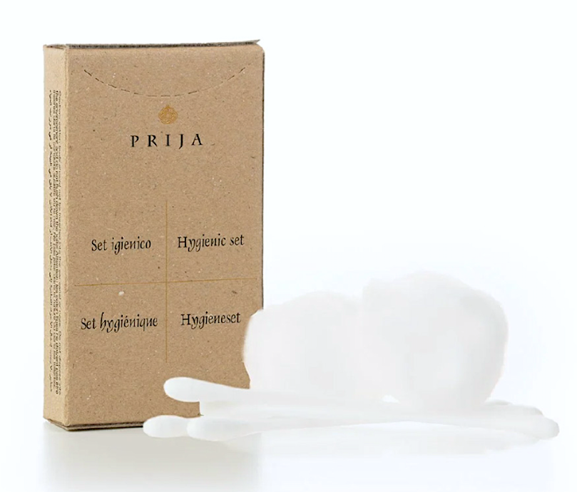 Prija Cf 100 4 Cotton Fioc + 3 Batuffolione Astuccio Carta