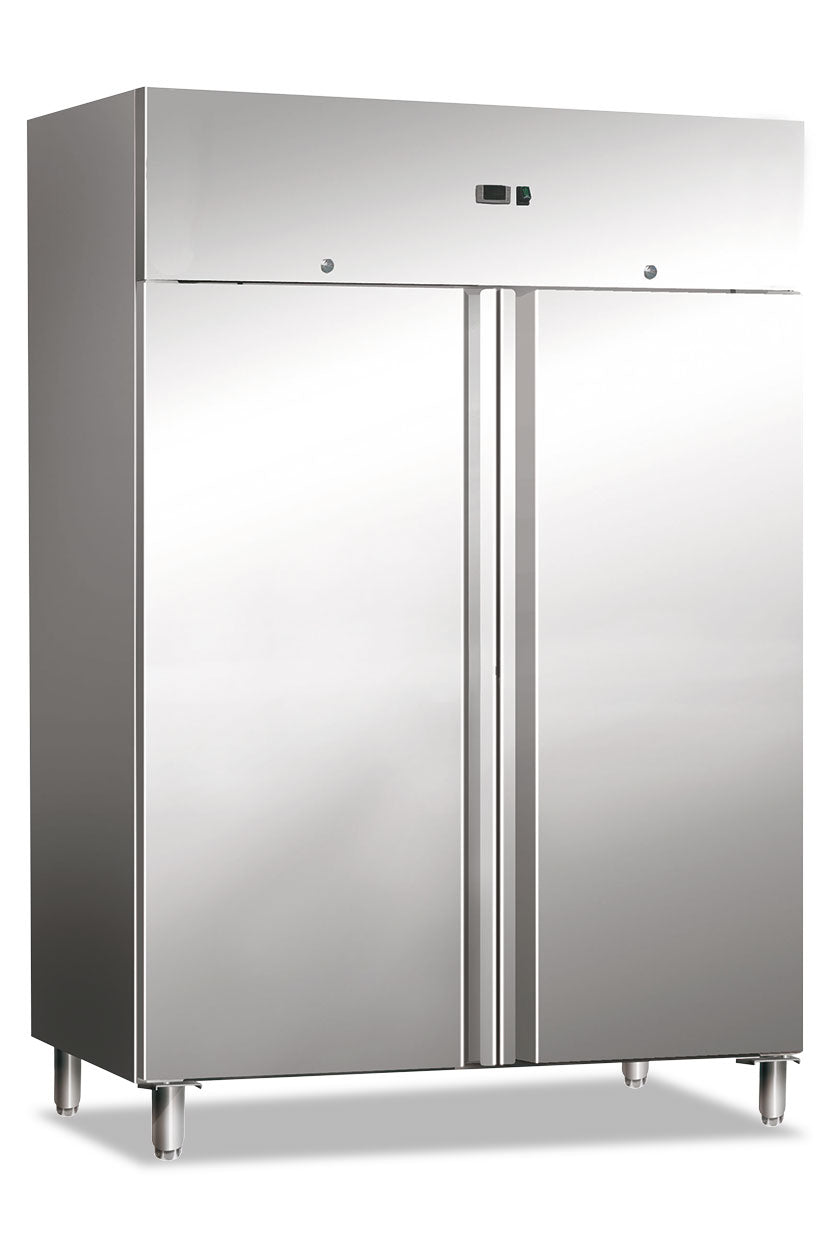 Armadio acciaio doppia porta ventilato, temperatura normale GN 1410 TN