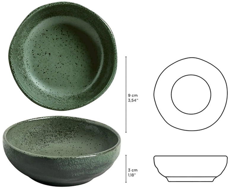 Organic Greenery Ramekin Cm.9x3h Ml.70 Stoneware